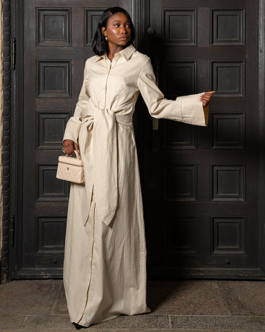 The Essential Maxi dress beige Ellem Atelier The Essential Maxi dress beige Ellem Atelier